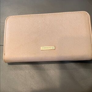 Aldo Tan Rectangular Zip-Around Wallet